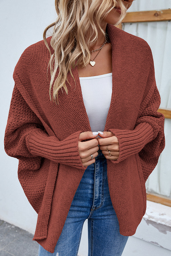 Clara - Cardigan élégant en maille avec manches dolman pour femme