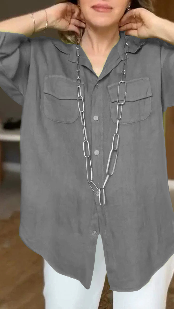 Chemise confortable à manches - Colette