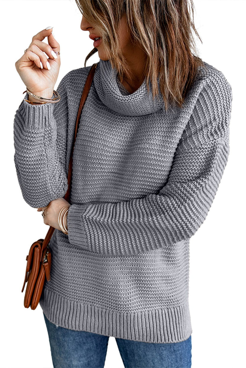 Pull oversize à manches longues et fentes latérales