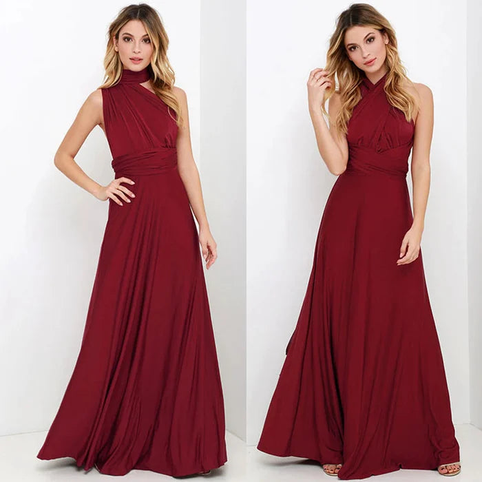 Janah - Robe portefeuille élastique à bretelles