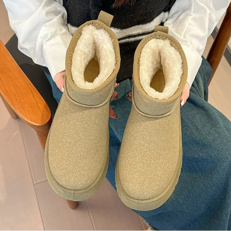 Élodie - Bottes d'hiver rembourrées à bout rond