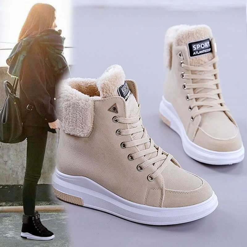 Émilie - Chaussures d'hiver antidérapantes de style sportif pour dames