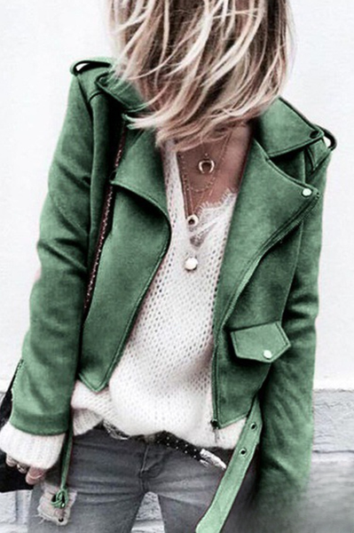 Veste décontractée élégante avec éléments patchwork