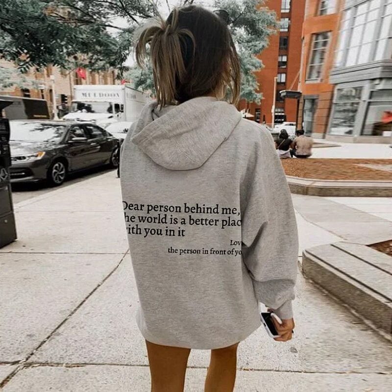 Jayne - Hoodie "Dear Person Behind Me" pour Femmes
