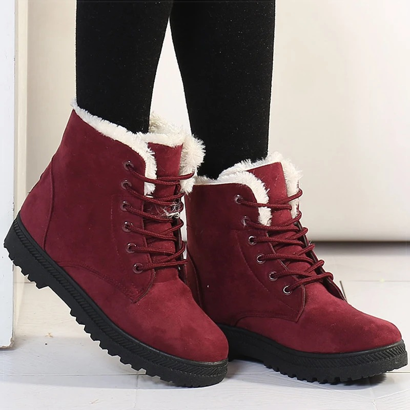Esmee - Chaussures D'Hiver À Semelle Haute En Fourrure Pour Dames