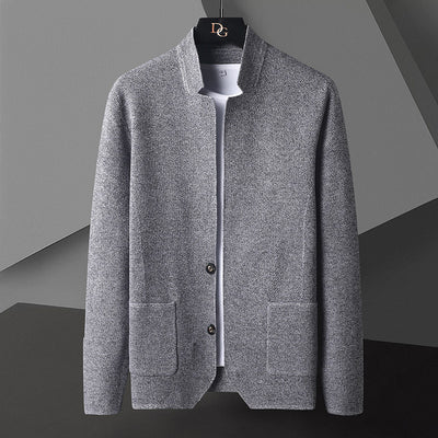 Cardigan pour hommes avec fermeture et poches pratiques