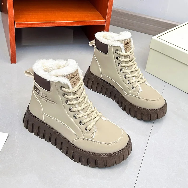 Isabelle - Chaussures d'hiver souples et imperméables à la fourrure pour dames