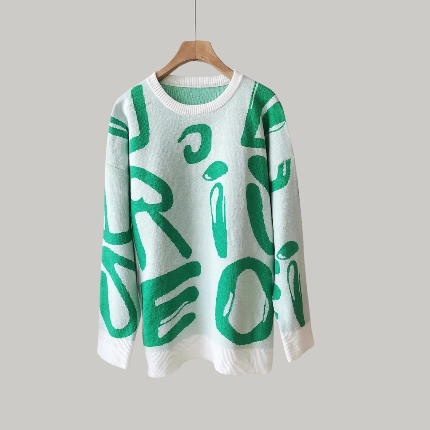 Bety - Pull ras du cou à l'imprimé graphique accrocheur