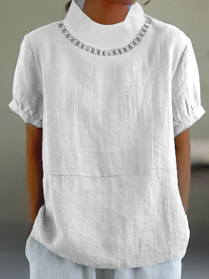 T-shirt stylé avec col et design original