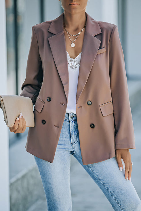 Veste élégante à double boutonnage avec boutons pour toutes les occasions