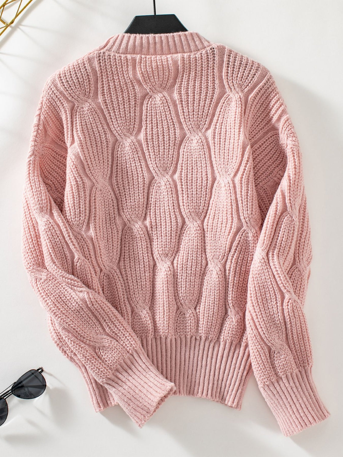 Mila - Pull à col rond et épaules tombantes pour femme