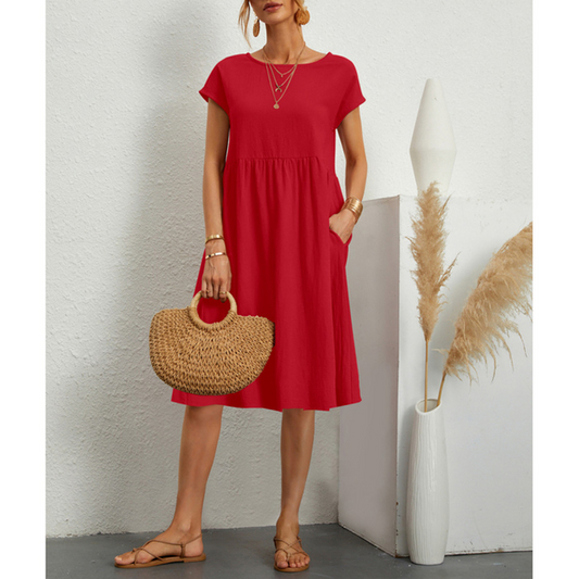 Kasandra - Robe midi d'été en coton