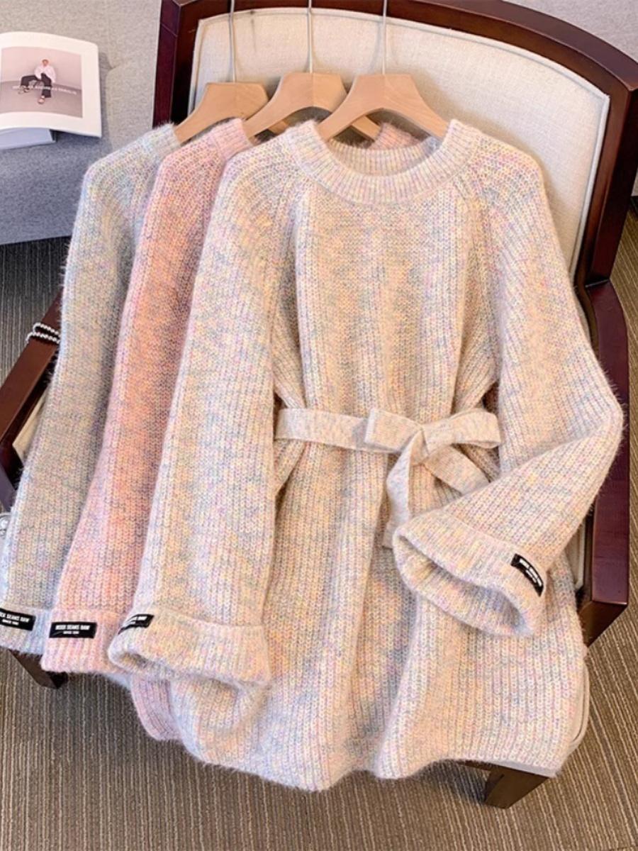 Hailey - Robe pull élégante avec détail lacé pour femme