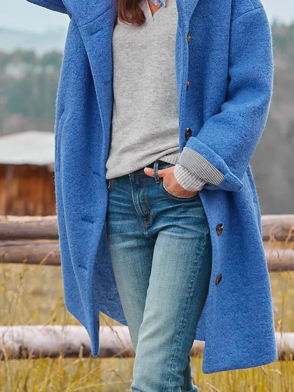 Manteau à col boutonné pour femme - Beitris