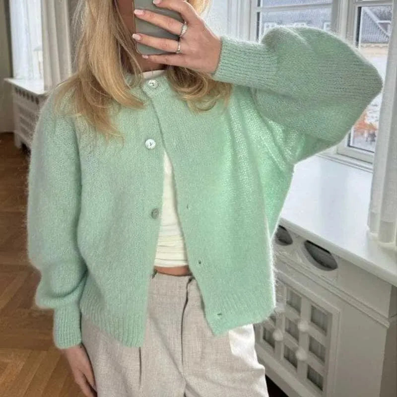 Amelia - Pull à Boutons pour Femme