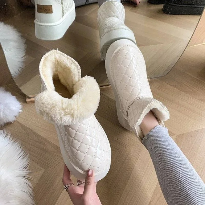 Gabrielle - Bottes d'hiver rembourrées à bout rond