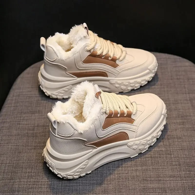 Elise - Chaussures D'Hiver Coupe-Vent À Bout Rond Pour Femmes