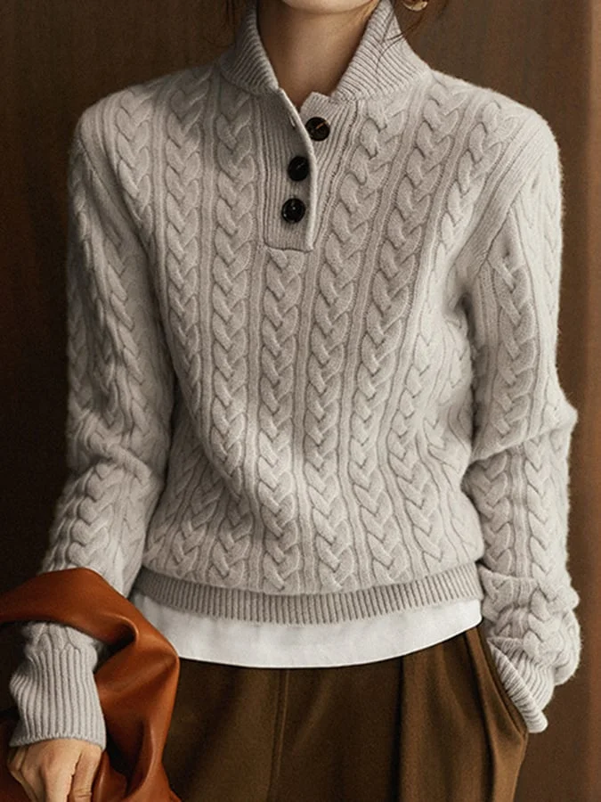 Pull torsadé tendance : un chic décontracté pour toutes les femmes