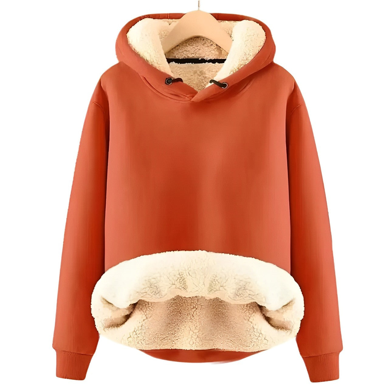 Mila - Veste à capuche en polaire Sherpa douillette pour femme