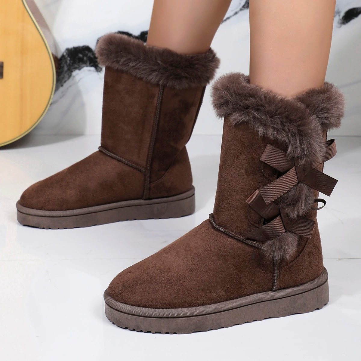 Noémie - Bottes d'hiver rembourrées avec fourrure