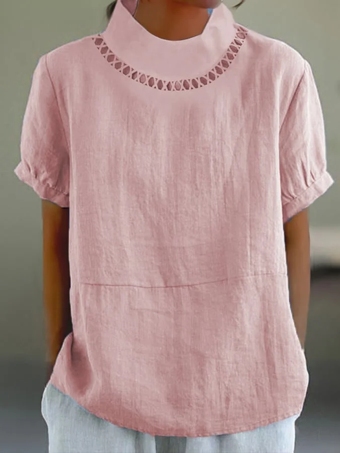 T-shirt stylé avec col et design original