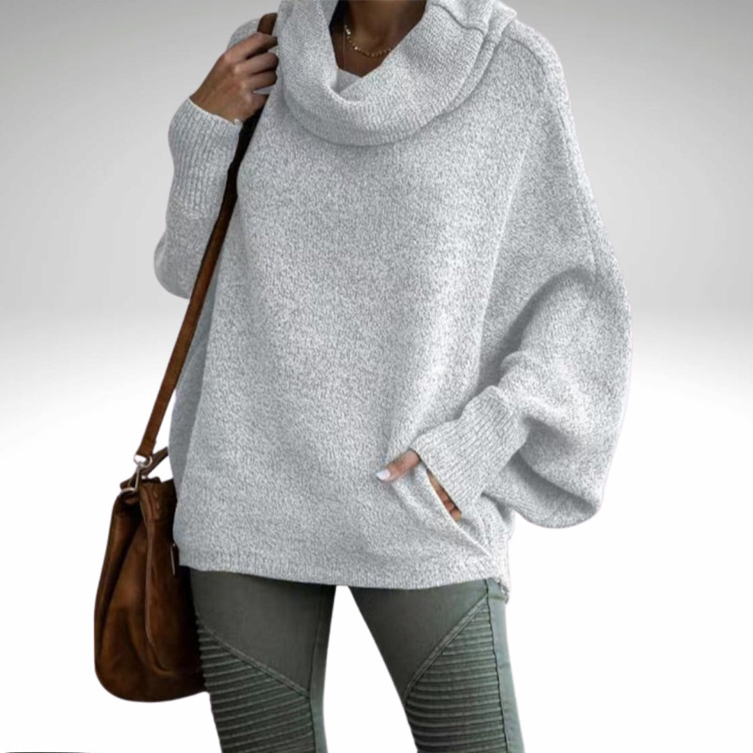 Evelyn - Col Roulé Oversize Chaud pour Femmes