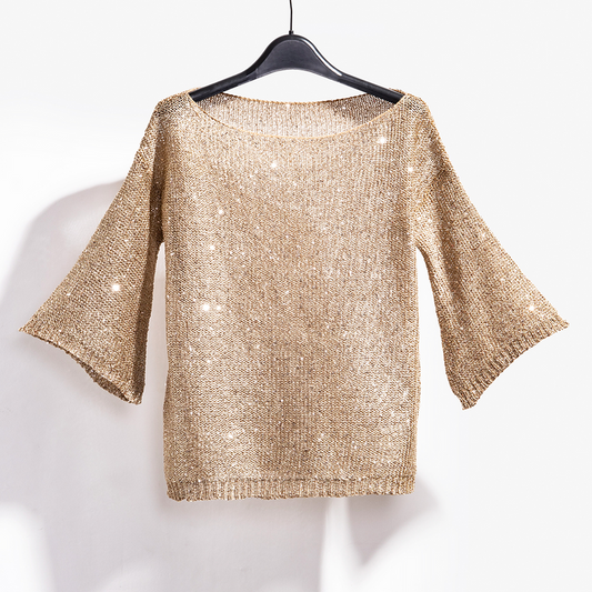 Pull luxueux à paillettes : élégance et éclat