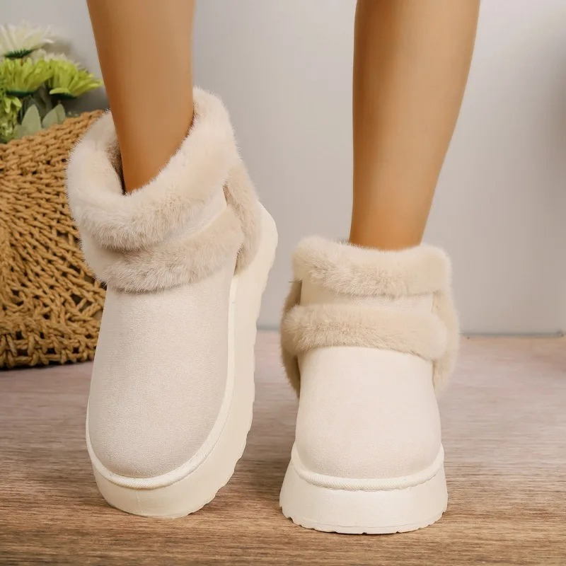 Soline - Bottes d'hiver confortablement rembourrées à semelle épaisse