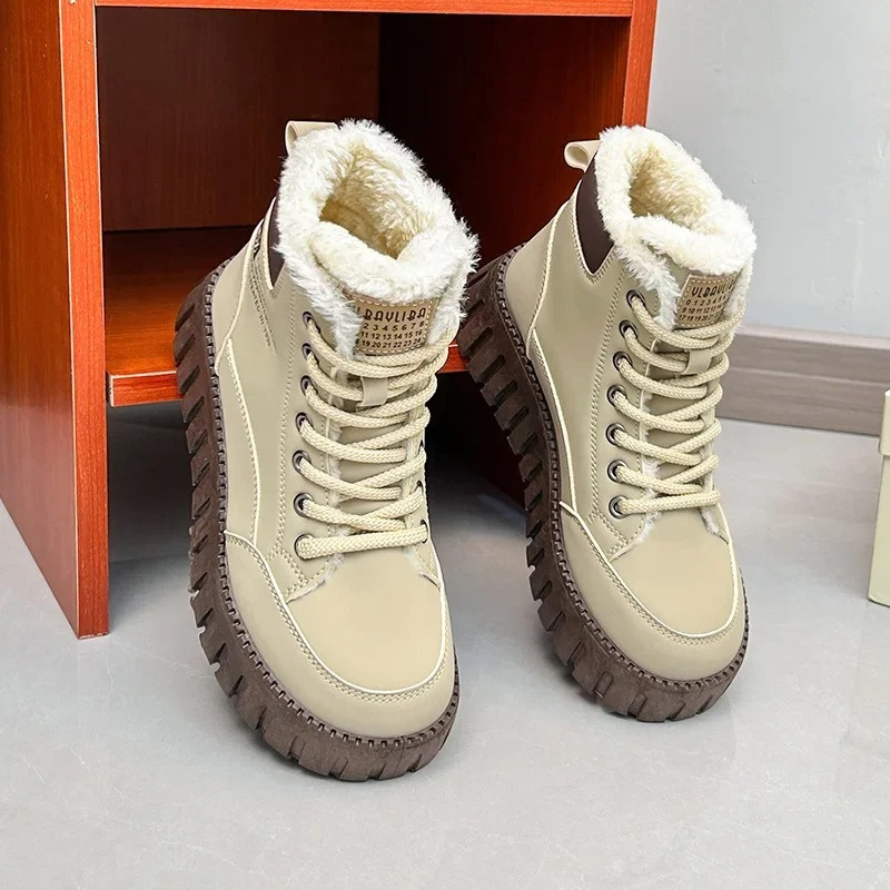 Isabelle - Chaussures d'hiver souples et imperméables à la fourrure pour dames