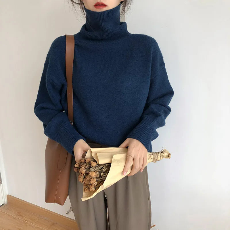 Brielle - Col roulé style pull-over matelassé