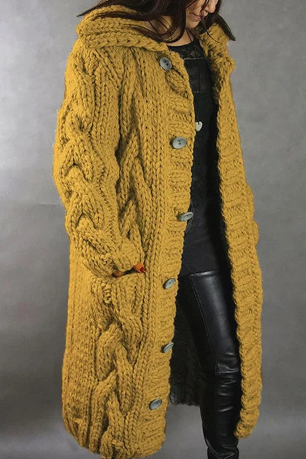 Cardigan tricoté oversize pour les journées fraîches