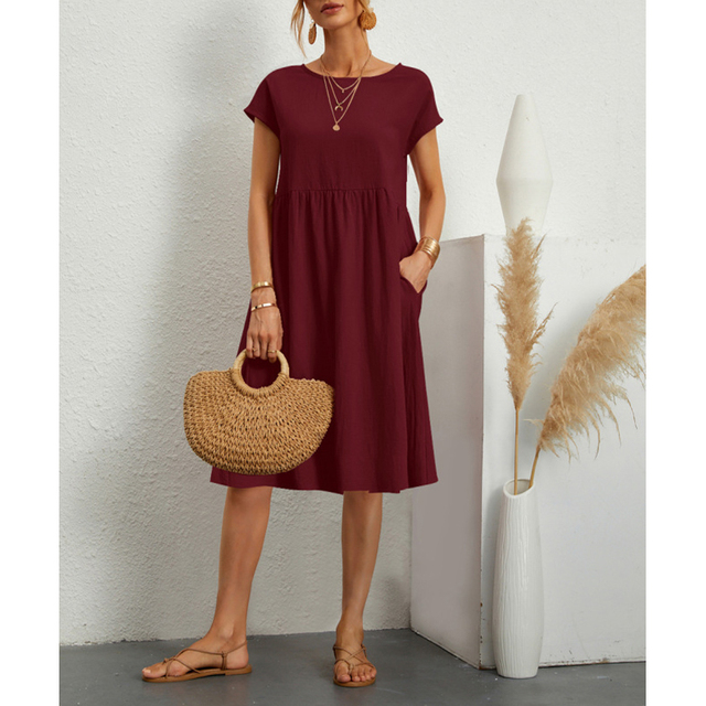 Kasandra - Robe midi d'été en coton