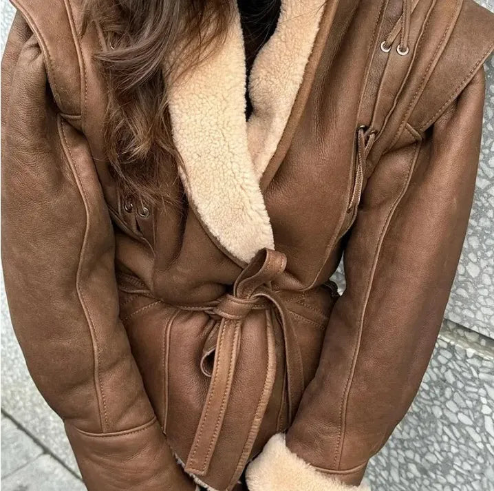 Olie - Veste en daim pour femmes