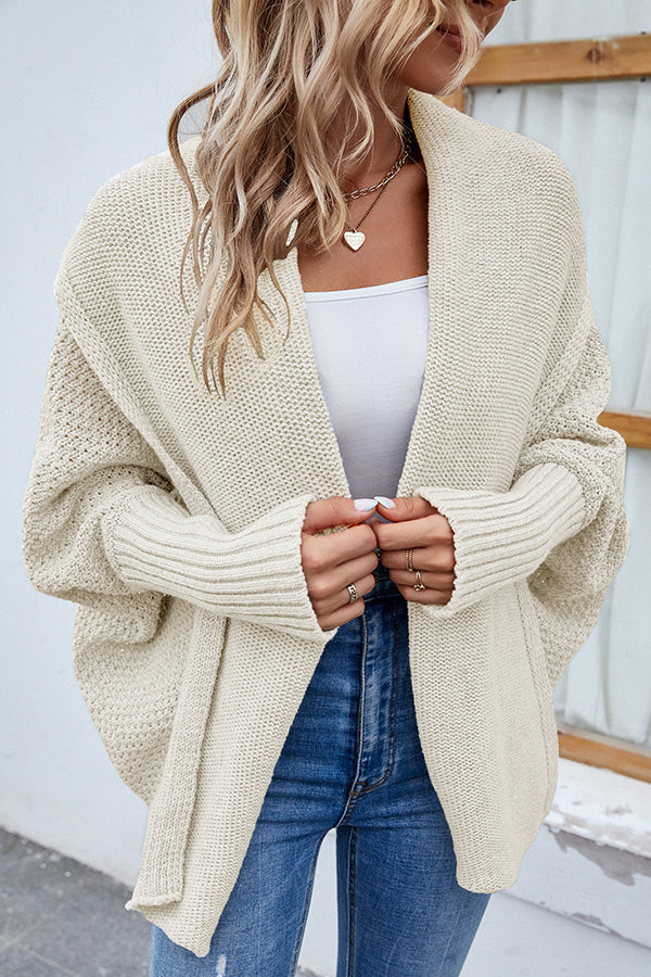 Clara - Cardigan élégant en maille avec manches dolman pour femme