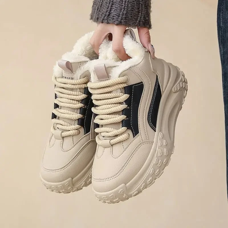 Elise - Chaussures D'Hiver Coupe-Vent À Bout Rond Pour Femmes