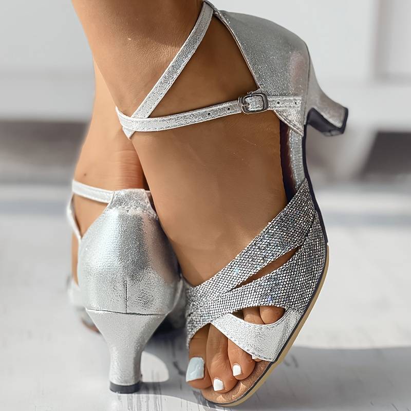 Sandales élégantes à paillettes - Praisia