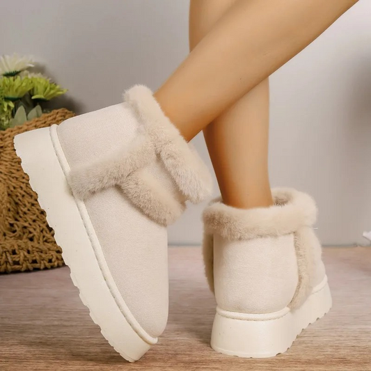 Soline - Bottes d'hiver confortablement rembourrées à semelle épaisse