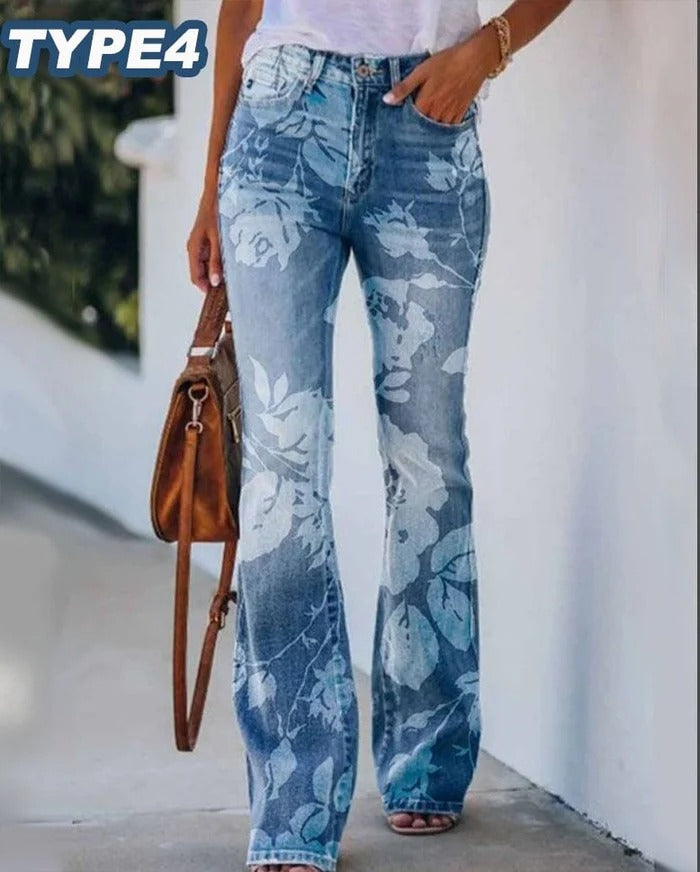 Nana - Jeans Ample à Fleurs