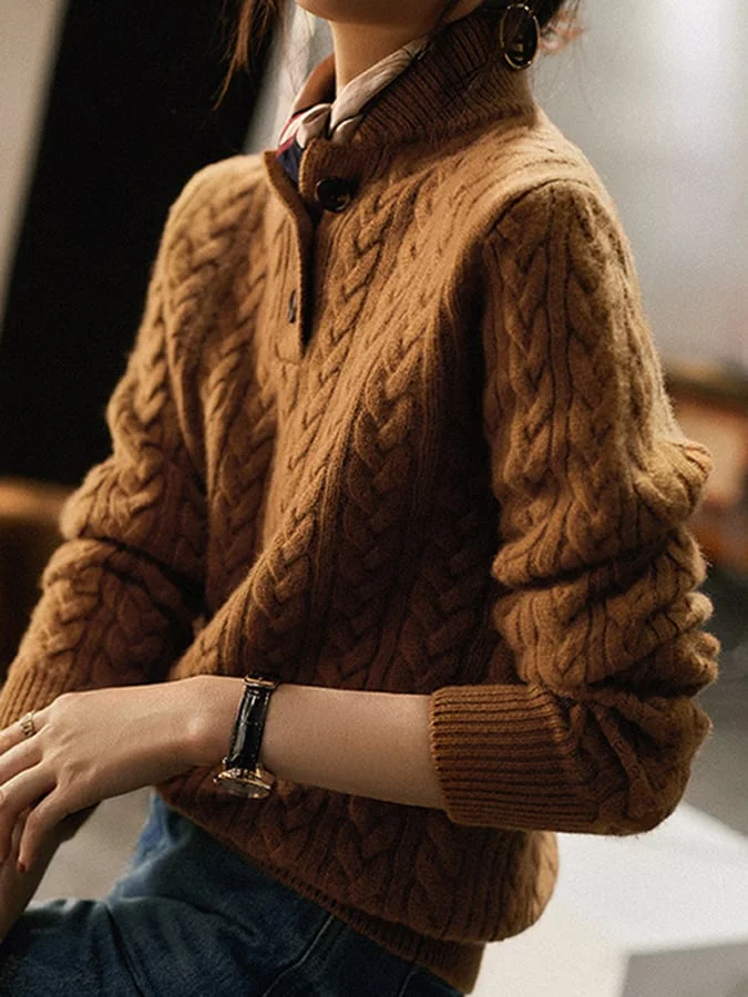 Pull torsadé tendance : un chic décontracté pour toutes les femmes