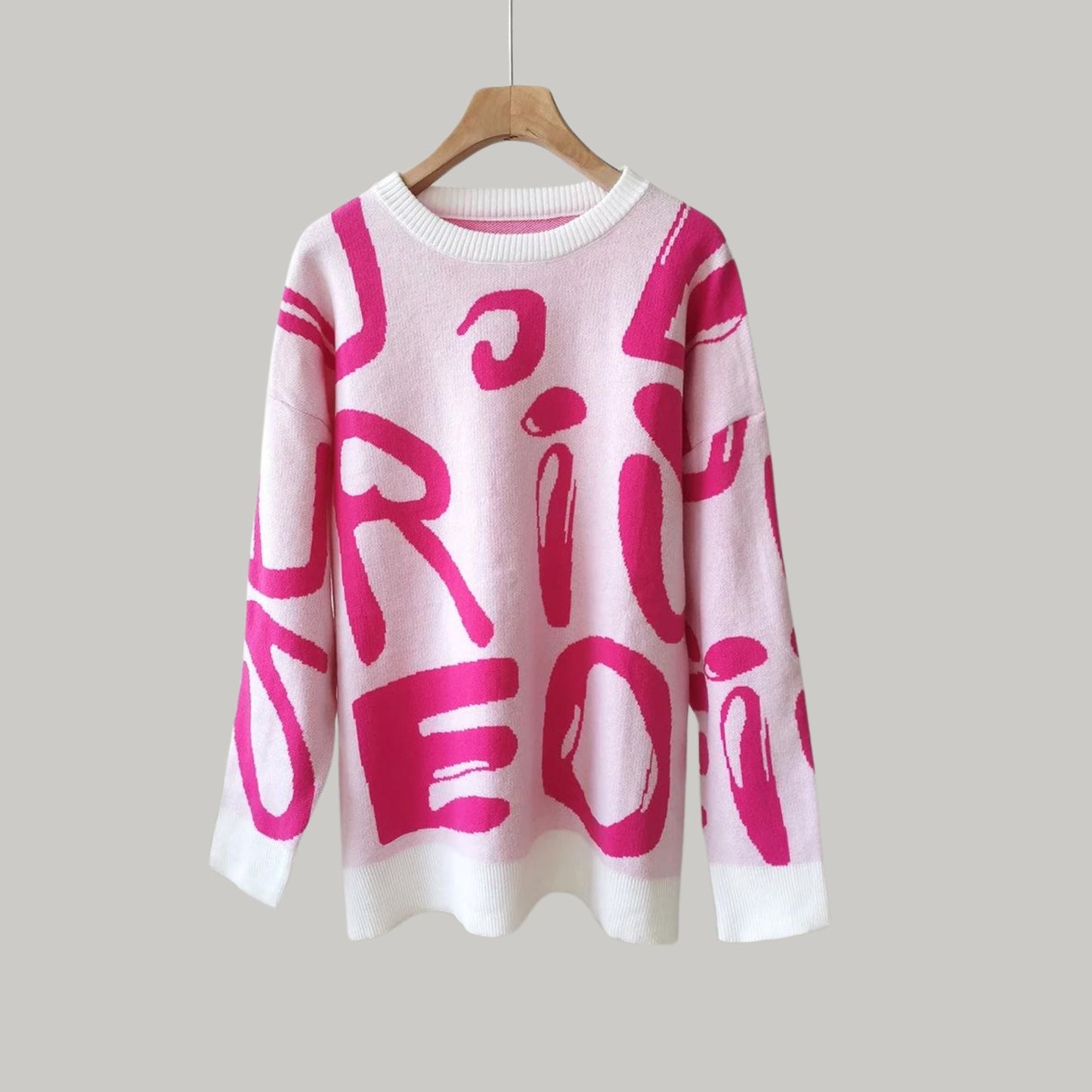 Bety - Pull ras du cou à l'imprimé graphique accrocheur