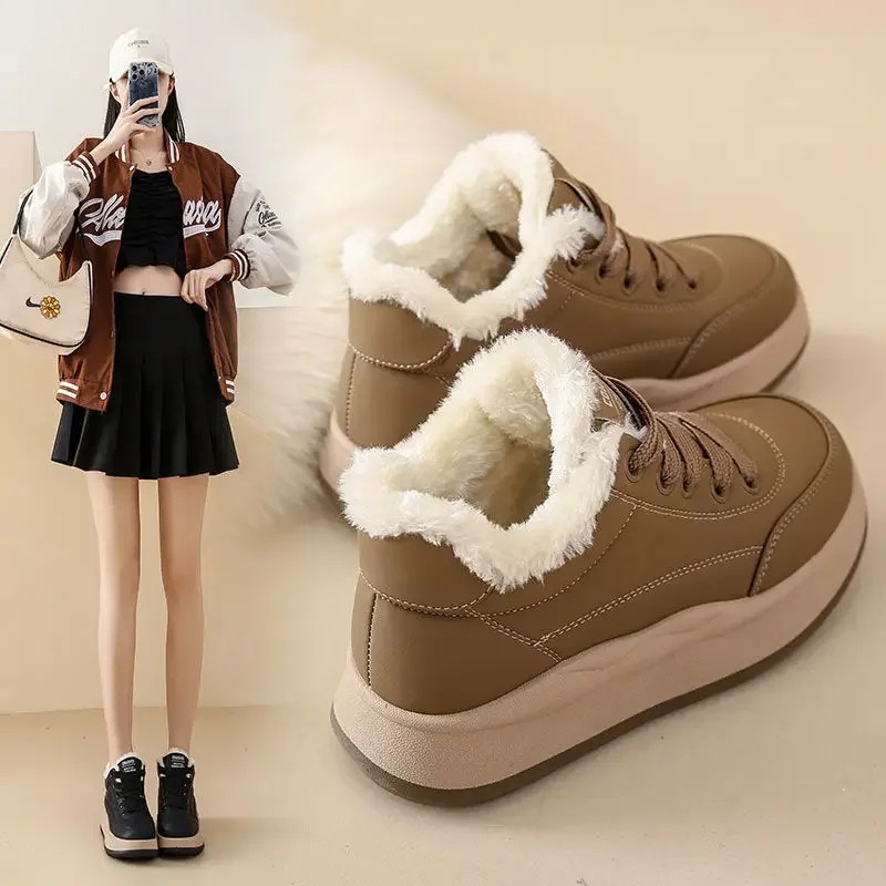 Isabelle - Chaussures D'Hiver Légères En Fourrure Pour Dames