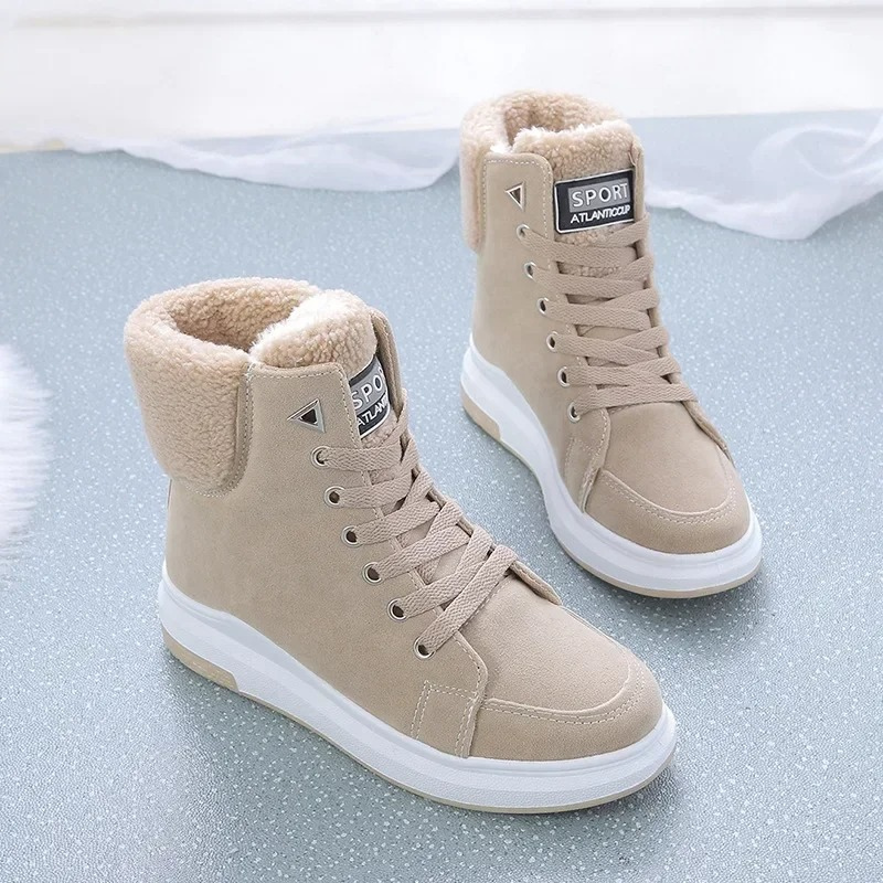 Adèle - Chaussures D'Hiver Hautes Et Souples À Lacets Pour Dames