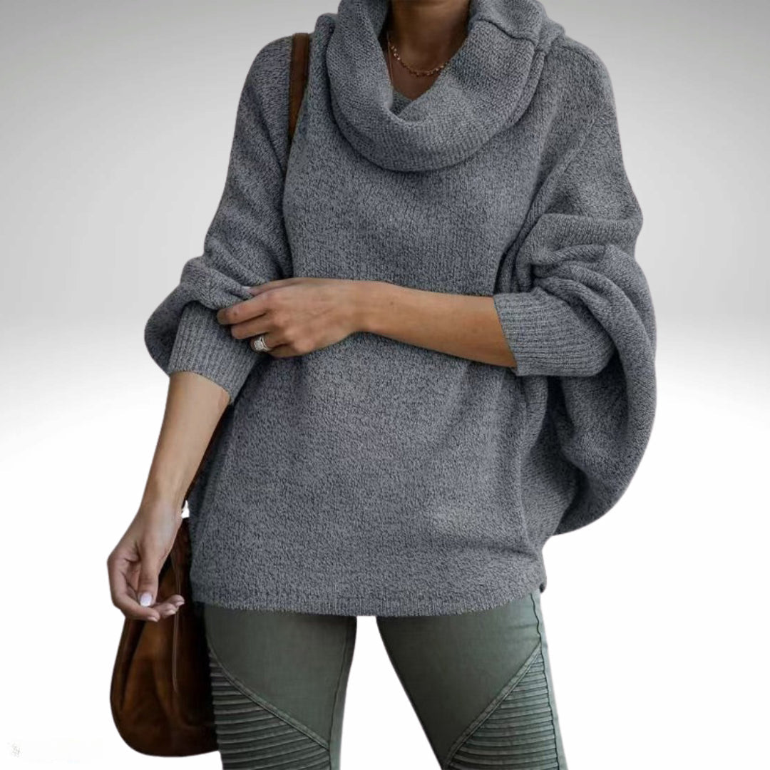 Evelyn - Col Roulé Oversize Chaud pour Femmes