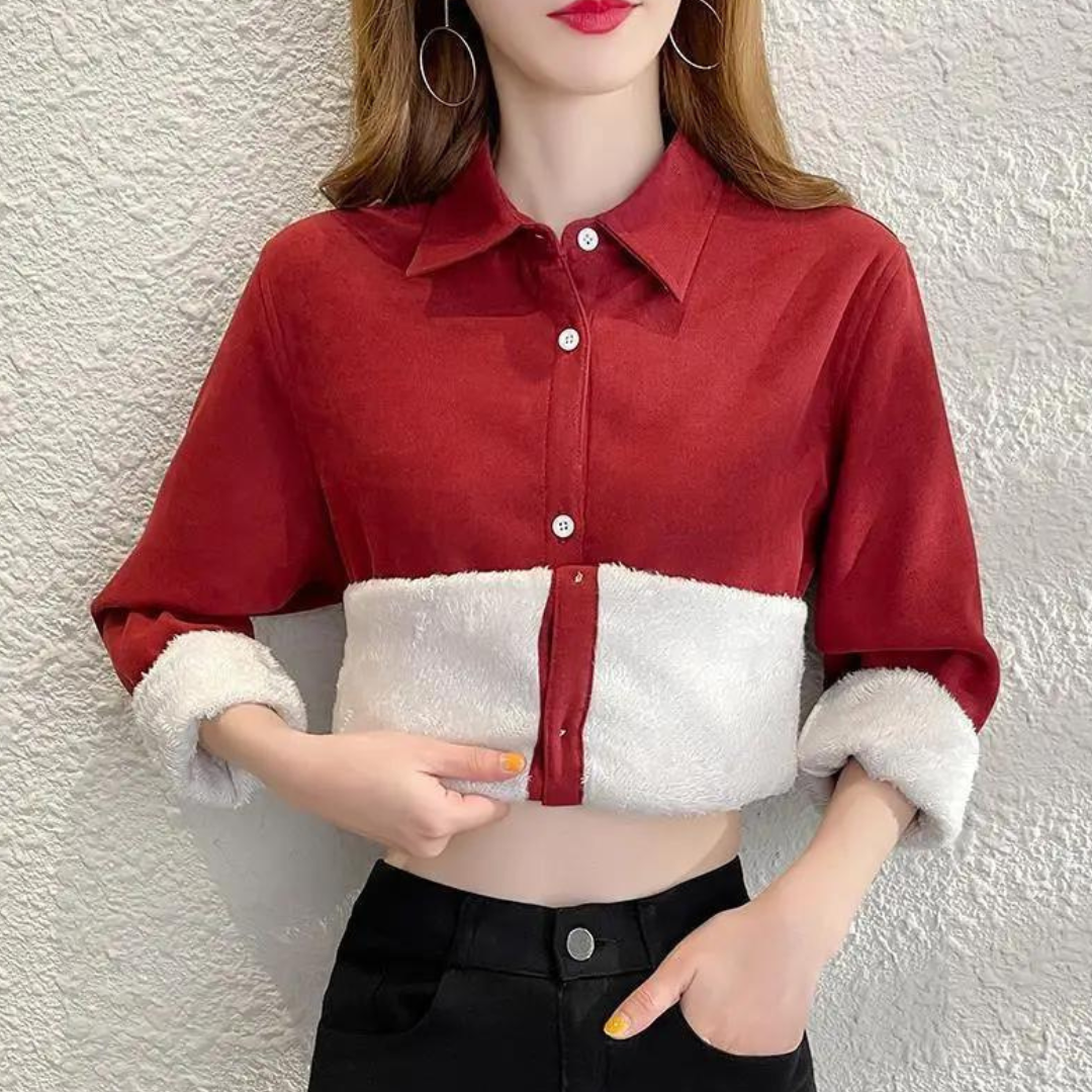 Klara - Blouse Élégante en Fleece pour Femmes