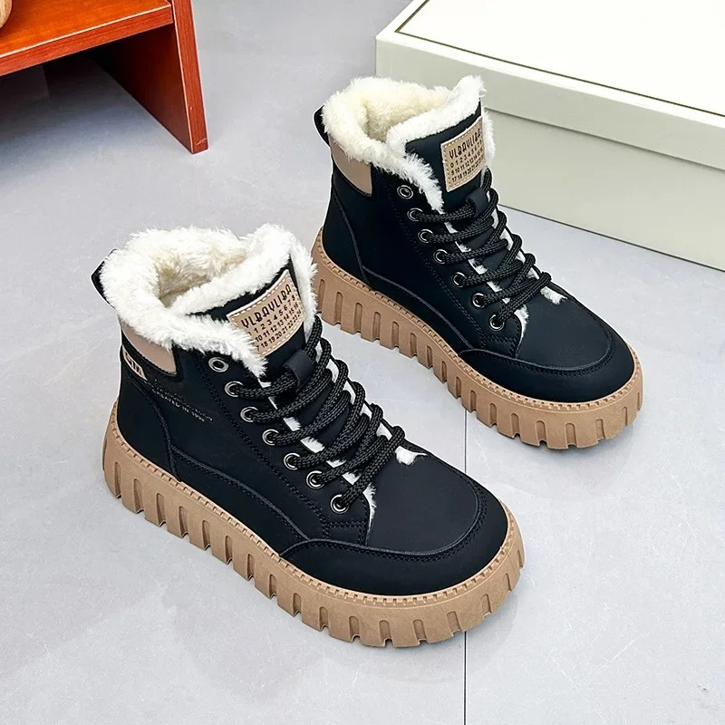 Isabelle - Chaussures d'hiver souples et imperméables à la fourrure pour dames