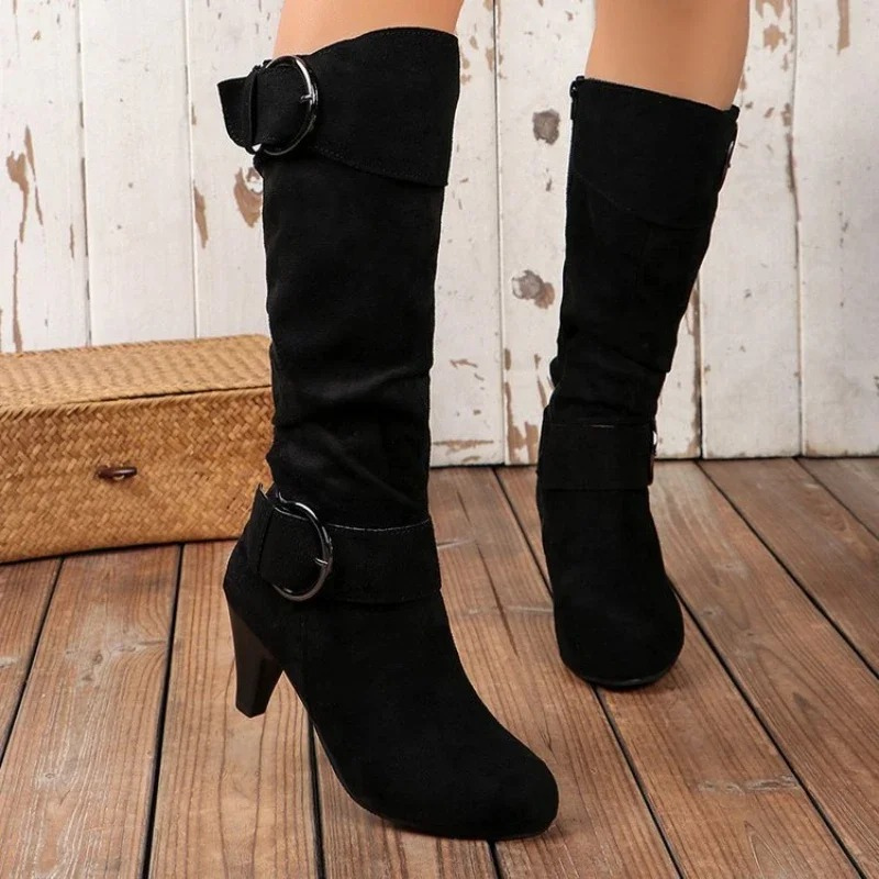 Bottes à bout rond avec boucle - Rheane