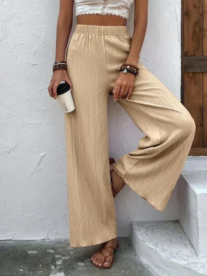 Pantalon large taille haute - Emmely