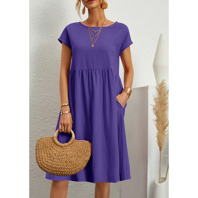 Kasandra - Robe midi d'été en coton