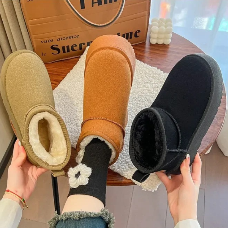 Élodie - Bottes d'hiver rembourrées à bout rond