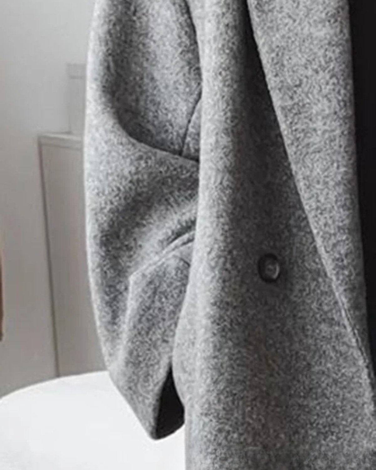Manteau long en laine brodé - Amicia